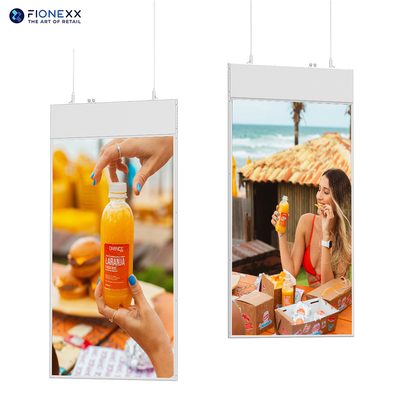 Good price Ceiling Mounted 55-65 Inch High Brightness LCD Display for Indoor Retail Advertising online