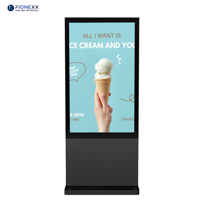 Good price 86 Inch Gray Windows Outdoor Digital Totem Vertical Digital Screen  800-2500nits online