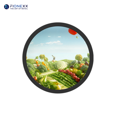 Good price 23.6 Inch Circular Screen LCD Advertising Display Round LCD Digital Signage 1500 Nits online