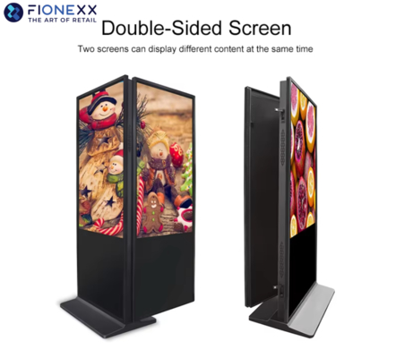AD/Windows/Android Solution LCD Floor Stand Commercial Advertising Video Player for Indoor Digital Signage and Display