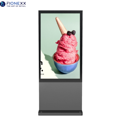 Good price Streamlined Enclosure Windows Outdoor Digital Totem 75 Inch 3840*2160 online