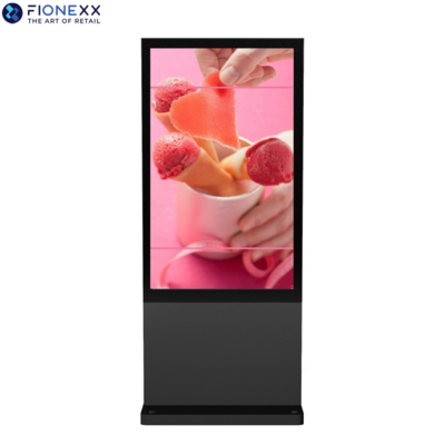 Good price 75 Inch Black Android Outdoor Durable Advertising Display Screen Outdoor Fanless Vertical Digital Totem online