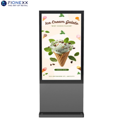 Good price 43 Inch Outdoor Digital Signage Kiosk With Android 11.0 OS Sleek  Bezel online