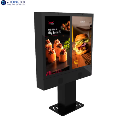 24/7 Commercial Grade IP55 Rated Drive Thru Digital Signage with IPS Panel for Outdoor Applications