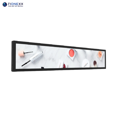 24/7 Commercial Grade 37inch Stretched Bar LCD Display with 1920x540 Resolution for Shelf Stand Installation