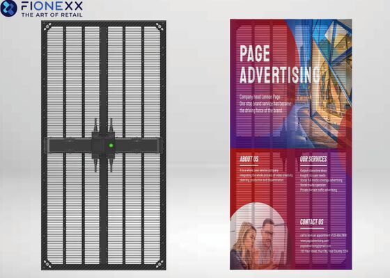 Good price P5.9 P6.9 P10.4 GOB Flexible Customization Ultra Lightweight Excellent Heat Dissipation IP65 Waterproof Design Carbon ﬁber Frame High Transparency LED Transparent Display online