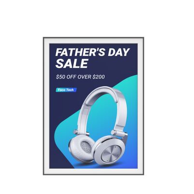 Ultra Thin Color E Ink Screen Sunlight Readable Welcome Sign Event Noitce E Paper Display Advertising Board