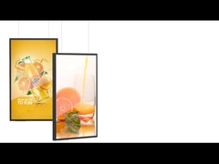 Ceiling Hanging Vertical Advertising Display 43inch Double Sided Window Display