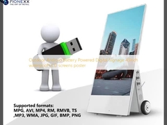 Outdoor Android  Battery Powered Digital Signage 43inch waterpoof LCD screens poster